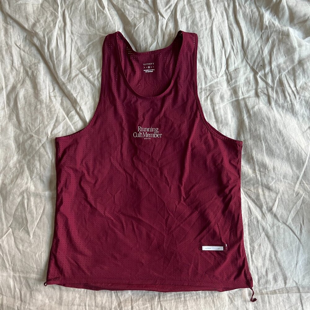 Satisfy Running Space‑O™ Singlet - Size 2 - Maroon